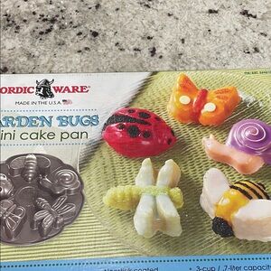 Nordicware garden bug mini cake pan